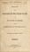 Cover of: Message of the President of the United States to the two houses of Congress at the commencement of the third session of the thirty-seventh Congress