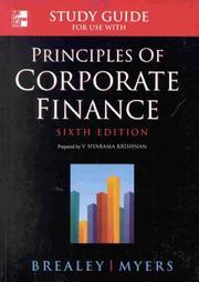 Study Guide for Use With Principles of Corporate Finance by V. Sivarama Krishnan