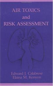 Cover of: Air toxics and risk assessment