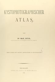 Cover of: Kystophotographischer atlas.