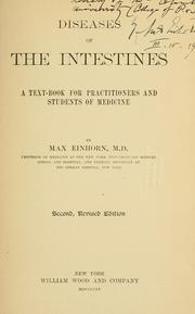 Cover of: Diseases of the intestines: a text-book for practitioners and students of medicine
