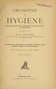 Cover of: Grundzüge der Hygiene by Wilhelm Prausnitz