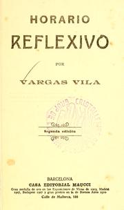 Cover of: Horario reflexivo by José María Vargas Vila