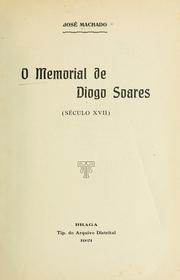 Cover of: O memorial de Diogo Soares: século XVII