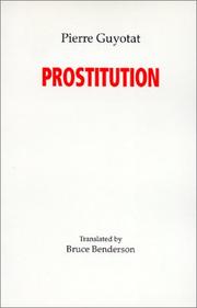 Cover of: Prostitution by Pierre Guyotat