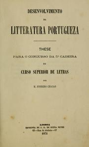 Cover of: Desenvolvimento da litteratura portugueza by Manuel Pinheiro Chagas
