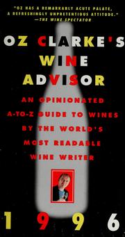 Cover of: Oz Clarke's Wine Advisor 1996