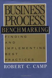 Cover of: Business process benchmarking by Robert C. Camp