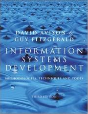 Cover of: Information Systems Development (Information Systems Series) by D. E. Avison, D.E. Avison, G. Fitzgerald, D.E. Avison, G. Fitzgerald