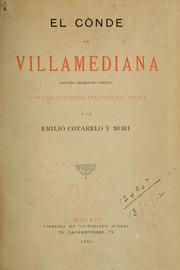 El conde de Villamediana by Emilio Cotarelo y Mori