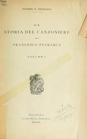 Cover of: La storia del Canzoniere di Francesco Petrarca by Eugenio N. Chiaradia