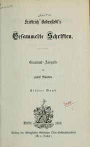 Cover of: Gesammelte Schriften