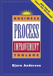 Business process improvement toolbox by Bjørn Andersen