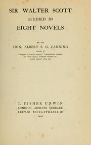 Cover of: Sir Walter Scott studied in eight novels