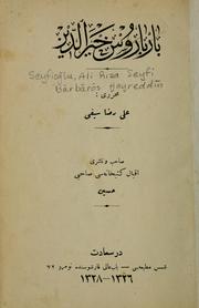 Cover of: Bārbārōs Hayreddīn by Ali Riza Seyfi Seyfioǧlu