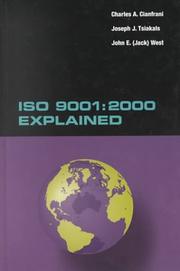 ISO 9001 by Joseph J. Tsiakals, Charles A. Cianfrani, Jack E. West