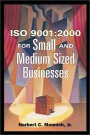 Cover of: Iso 9001:2000 for Small and Medium Sized Businesses