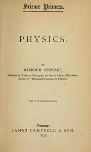 Cover of: Physics by Balfour Stewart