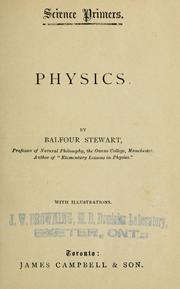 Cover of Physics by Balfour Stewart