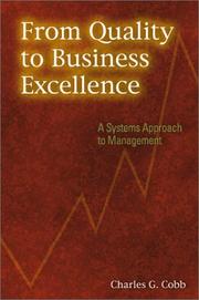 Cover of: From Quality to Business Excellence: A Systems Approach to Management