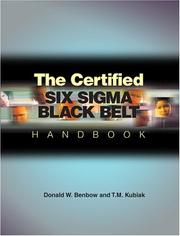 Cover of: The Certified Six Sigma Black Belt Handbook