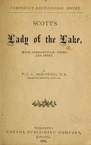 Cover of: Scott's Lady of the lake by Sir Walter Scott