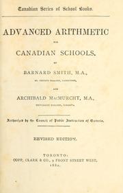 Cover of: Advanced arithmetic for Canadian schools