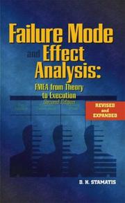 Cover of: Failure Mode and Effect Analysis by D. H. Stamatis