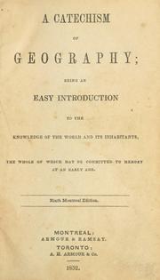 Cover of: A catechism of geography by 