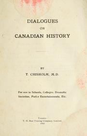 Cover of: Dialogues on Canadian history