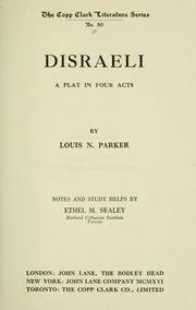 Cover of: Disraeli: a play in four acts