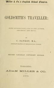 Cover of: Goldsmith's Traveller: with introduction, life of the author, argument, and notes by Goldsmith