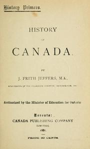 Cover of History of Canada