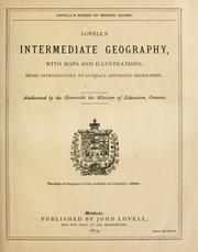 Cover of: Lovell's intermediate geography: with maps and illustrations : being introductory to Lovell's advanced geography