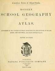 Cover of: Modern school geography and atlas | 