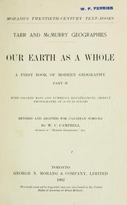 Cover of: Our earth as a whole by Ralph S. Tarr