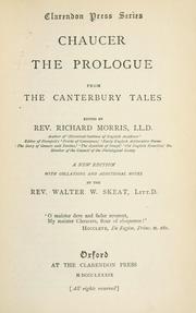 Cover of: The prologue: from the Canterbury tales