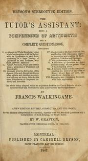 Cover of: The tutor's assistant by Francis Walkingame