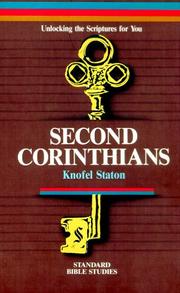 Cover of: Unlocking the Scriptures for You: Second Corinthians (Standard Bible Studies Series)