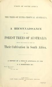Cover of: The trees of extra-tropical Australia. | C. C. Robertson