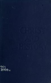 Cover of: Christ and history.