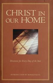 Cover of: Christ in our home: devotions for every day of the year