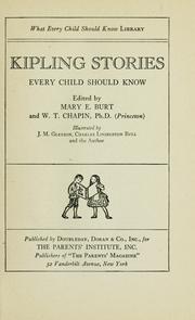 Cover of: Kipling stories every child should know by Rudyard Kipling