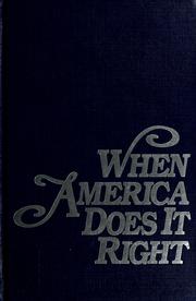 When America does it right by Jay W. Spechler