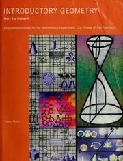 Cover of: Introductory geometry