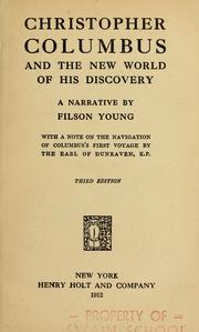 Cover of: Christopher Columbus and the New World of his discovery