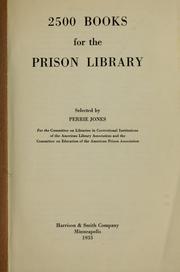 Cover of: 2500 books for the prison library
