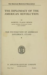 Cover of: The diplomacy of the American Revolution | Samuel Flagg Bemis