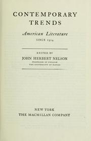 Cover of: Contemporary trends by John Herbert Nelson