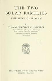 Cover of: The two solar families: the sun's children